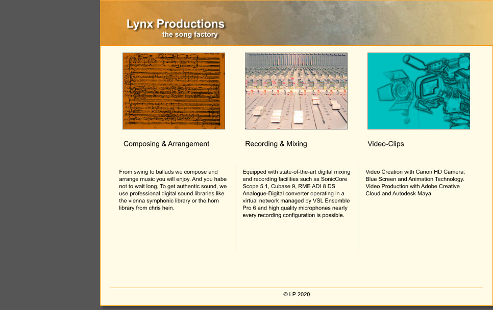 Lynx Productions                   the song factory